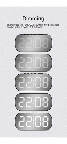 Reloj Despertador Digital Electrónico Led Para Estudiantes.