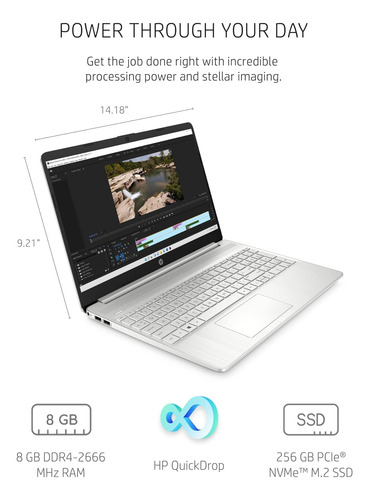 Laptop Hp De 15,6 Pulgadas, Gráficos Intel Iris Xe, Procesad