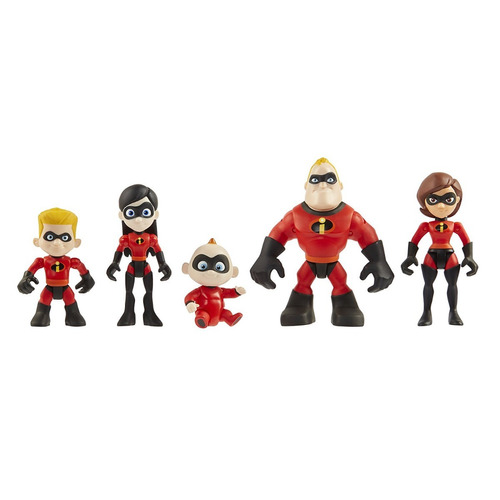 Set  5 Personajes  De Acción  Los Increibles 2 / Para Niños 