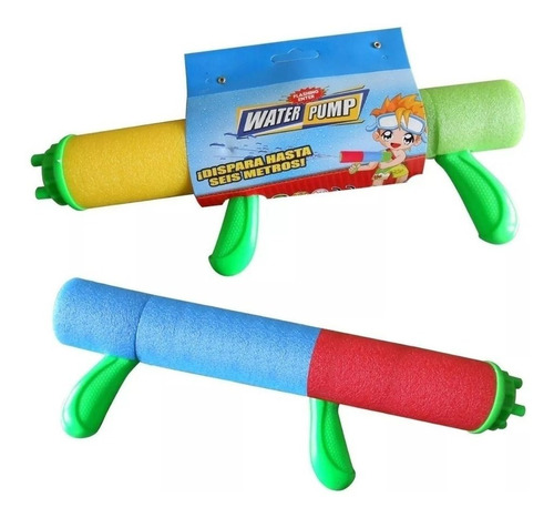 Super Lanzador De Agua Pistola Water Pump 30cm Juguete 5mts