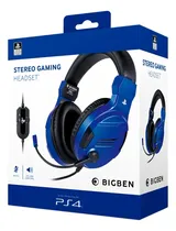 Comprar Audifono Ps4 Bigben Stereo Gaming Headset V3 Azul