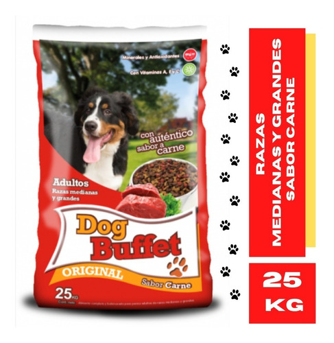 Alimento Para Perros Dog Buffet Sabor Carne - 25 Kg -