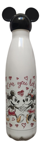 Botella Metálica Disney 600 Ml Especial San Valentín Mickey 