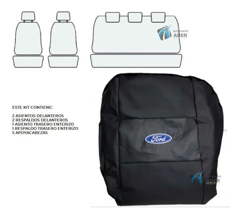 Imagen 2 de 3 de Fundas Cubre Asientos Ford Ecosport Primera Calidad