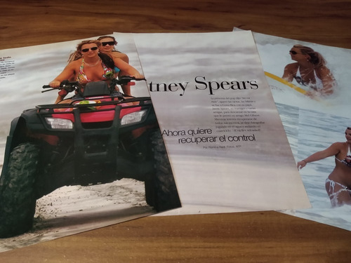 (q078) Britney Spears * Clippings Revista 3 Pgs * 2008