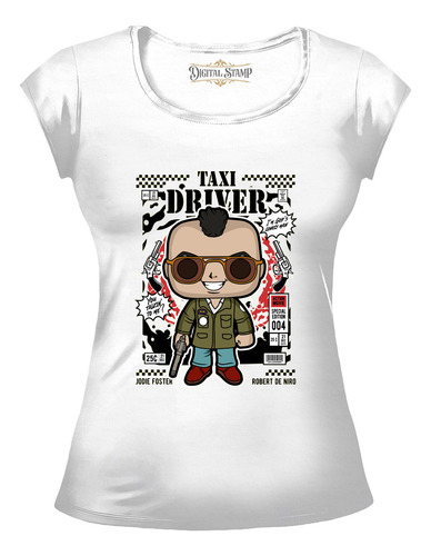 Remera Mujer Taxi Driver Robert De Niro Funko Pop124 Premium
