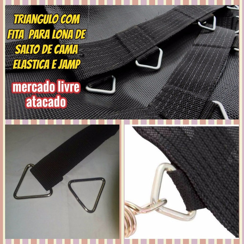 Cama Elastica Triangulo C/fita Reforçada P/ Lona De Salto 20