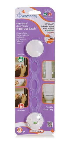 Seguro Para Puertas Y Cajones Con Indicador De Cierre Blanco