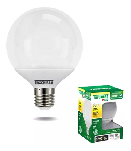 Lâmpada De Led Globo 100 9,5w Bocal E27 Aultovolt Taschibra Cor da luz Branco-quente 110V/220V