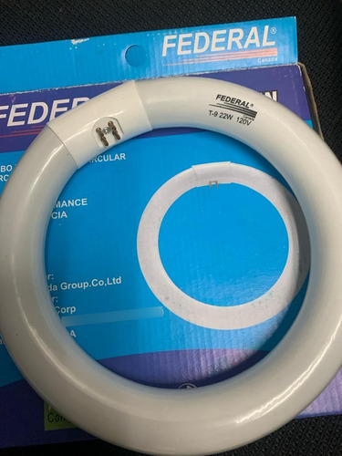 Tubo Fluorescente Circular 22 W. Tipo T9. Hecho En Canada