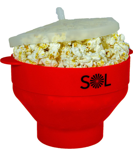 Sol Popcorn Silicona Tapa Maquina Palomita Maiz Para Bpa Al