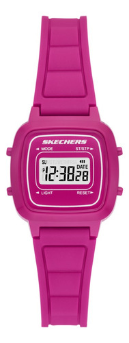 Reloj Mujer Skechers Alta Pol Rs Color De La Correa Rosa