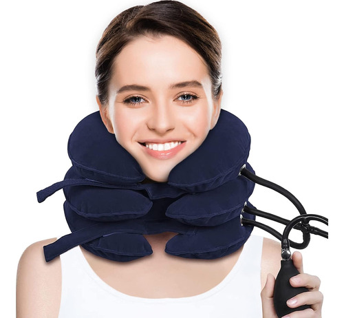 Camilla Inflable Cuello Collarin Almohada Tracción Cervical