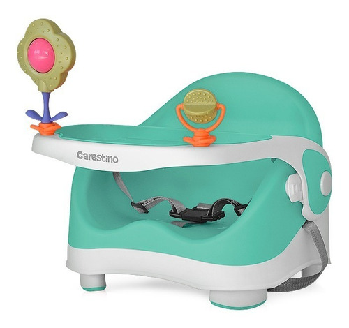 Silla De Comer Booster Verdeagua Bebé Doble Altura Carestino