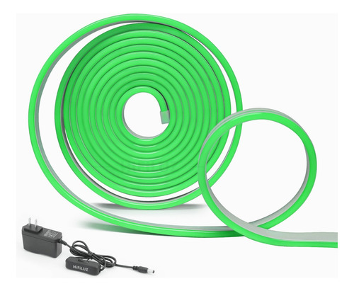 Tira de luces Hifiluz NEON FLEX LED 2835 verde 5m IP67