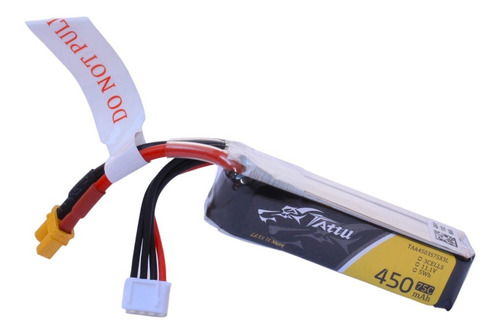 Bateria Lipo 450mah 11.1v 3s 75c Xt30 Tattu Tukiba