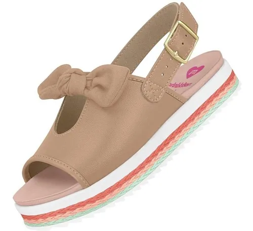 Sand lia Infantil Molekinha 2305930 Feminina Flatform Oferta