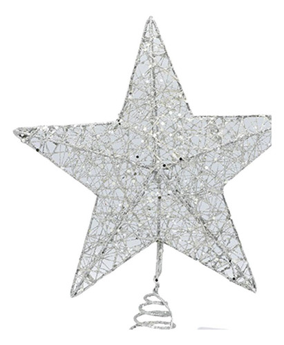 Lámpara De La Parte Del Árbol Decoración Plata De 20 Cm