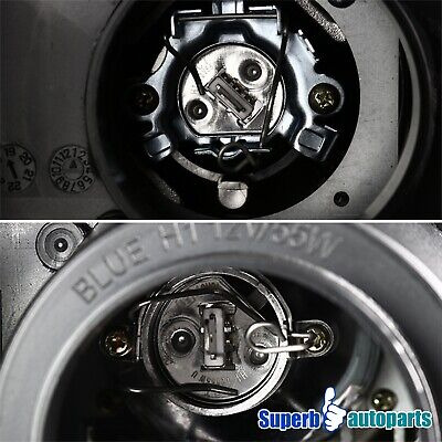Fits 2007-2014 Silverado 1500 2500 3500 Black Smoke Proj Aai