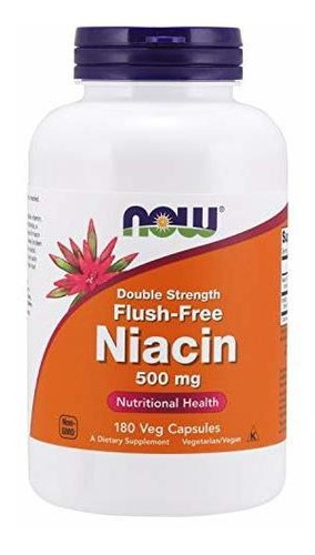 Now Suplementos, Niacina (vitamina B-3) 500 Mg, Sin Enjuague