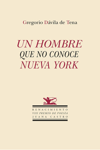 Libro Un Hombre Que No Conoce Nueva York - Davila De Tena...