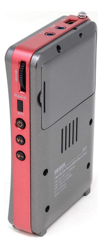Radio Degen D28 Am/fm/sw Graba. De Voz Rep. Mp3 Recargable Gris Oscuro