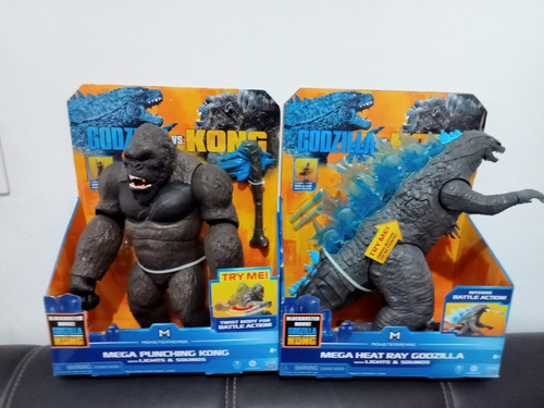 Set Godzilla Y Kong Luces Y Sonidos 33 Cm