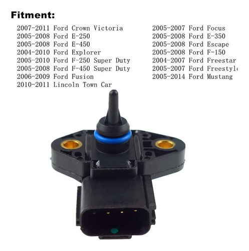 Sensor De Presión De Inyección De Combustible Para F150 F250