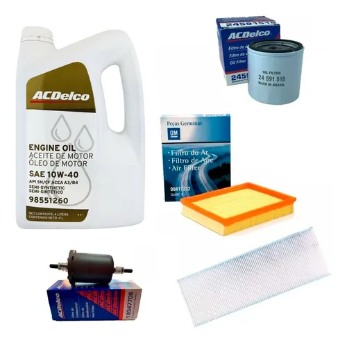 comprar Combo 4 Filtros + Aceite 10w40 Chevrolet Agile 1.4 Ls Lt Ltz