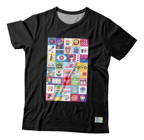 Camiseta Estampa Total Lgbt - Icons Lgbt (sublimação)