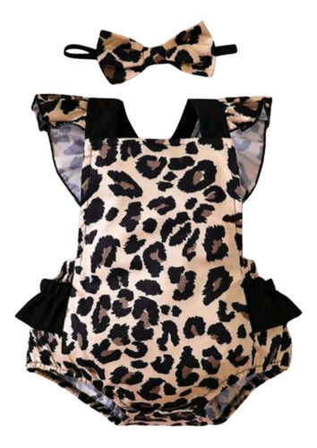 Vestido Body Estampado Animal Print Disfraz 3m 6m A 9m