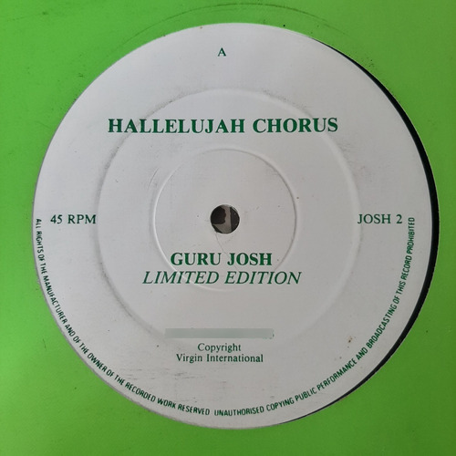 Vinilo Guru Josh Hallelujah Chorus E2