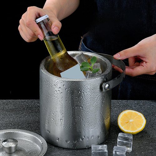 Cubo De Hielo Aislado Para Servir, Cubo De Champán Con 2.0l