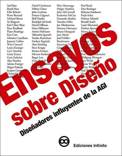 Imagen 1 de 1 de Ensayos Sobre Diseño, De Diseñadores Agi. Editorial Ediciones Infinito, Tapa Blanda En Español, 2006
