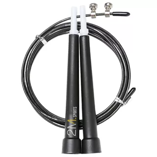 Soga Saltar Cable Acero Speed Rope Regulable Fitness Boxeo Jr001-ne 2m Sports