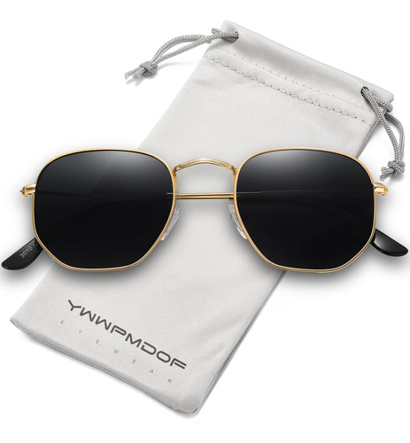 Ywwpmdof Gafas De Sol Polarizadas Hexagonales Pequeñas Para 