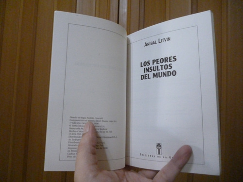 Aníbal Litvin - Los Peores Insultos Del Mundo (Usado)