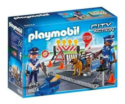 Playmobil 6924 City Action Control De Policía Intek Original
