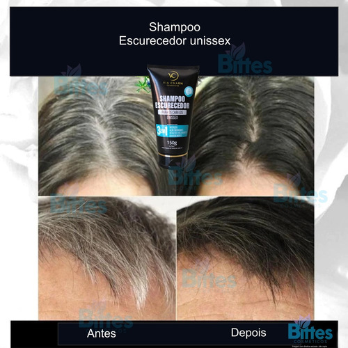 Shampoo Escurecedor Via Charm Fios Escuros E Nutridos Fios