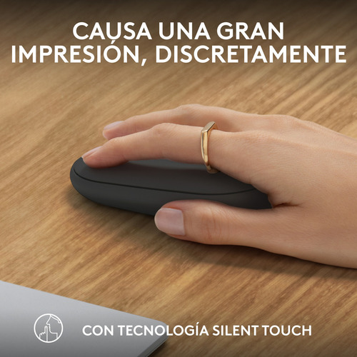 Mouse Inalámbrico Logitech Pebble 2 M350s, Bluetooth, Grafit