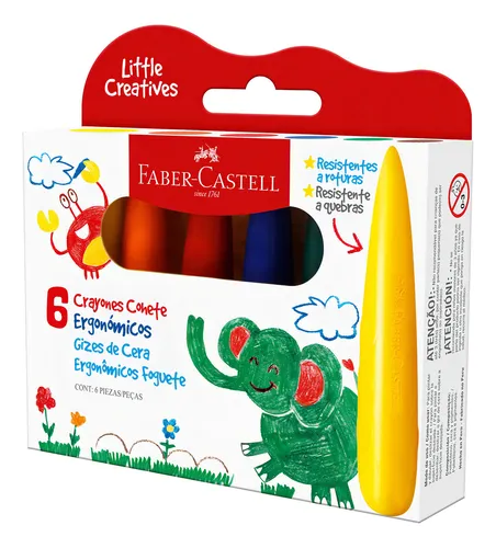 comprar Crayón Cohete Little Creatives Faber-castell X6 Colores Color