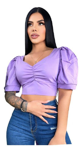 Hermosa Crop Top Blusas Camiseta Manga Corta Bombacha 