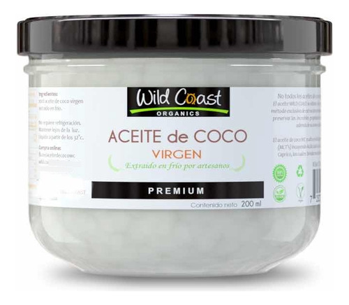 Aceite De Coco Virgen Wildcoast Premium