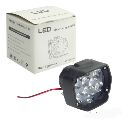 Neblinero 9 Led 12 Volt Para Moto