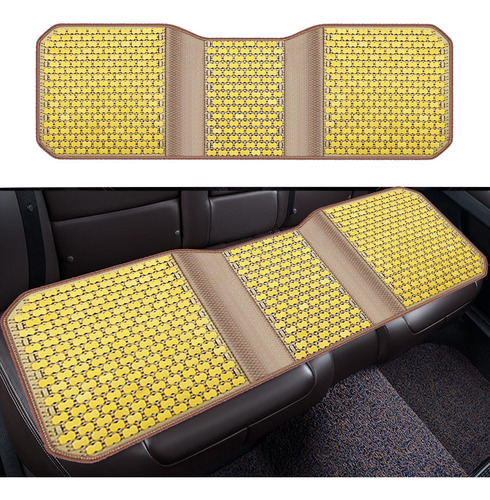 Cojín De Asiento De Bambú Para Coche, 43x133cm Amarillo