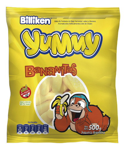 Gomitas Yummy Bananitas X 500 Grs