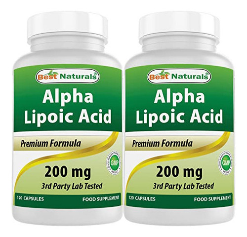 Best Naturals Ácido Alfa Lipoico 200 Mg 120 Cápsulas (120 