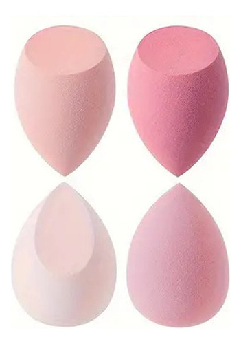 Esponjas Para Maquillaje 4 Pzs Bases Polvos Uso Seco Humedo
