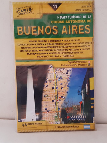 Ciudad De Buenos Aires Mapa Turístico 