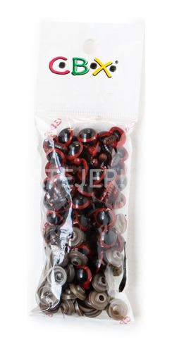 Imagen 4 de 6 de Ojitos De Seguridad Cbx 16mm X 50 Unid Peluches Amigurumi